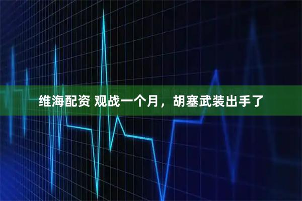 维海配资 观战一个月，胡塞武装出手了